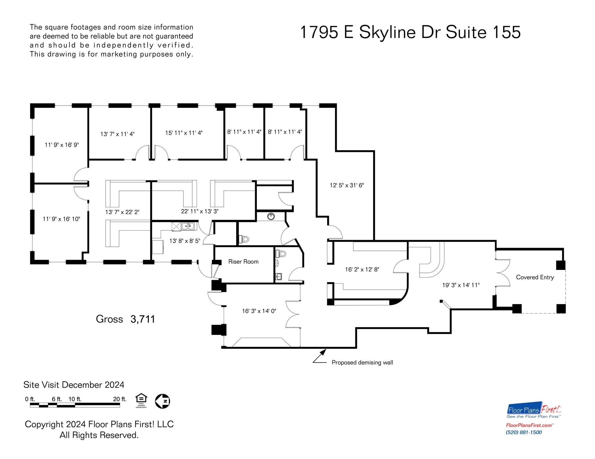 1795 E Skyline Dr, Tucson, AZ for lease Site Plan- Image 1 of 9