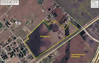 Plus de détails pour 0 Rose Road @ North 1st Street St, Beasley, TX - Terrain à vendre