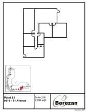 9004-9090 51st Ave NW, Edmonton, AB à louer Plan d’étage- Image 1 de 1