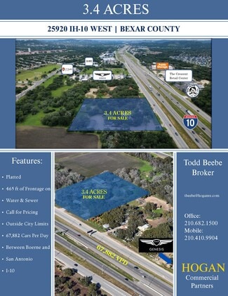 Plus de détails pour 25920 Interstate 10 W, Boerne, TX - Terrain à vendre