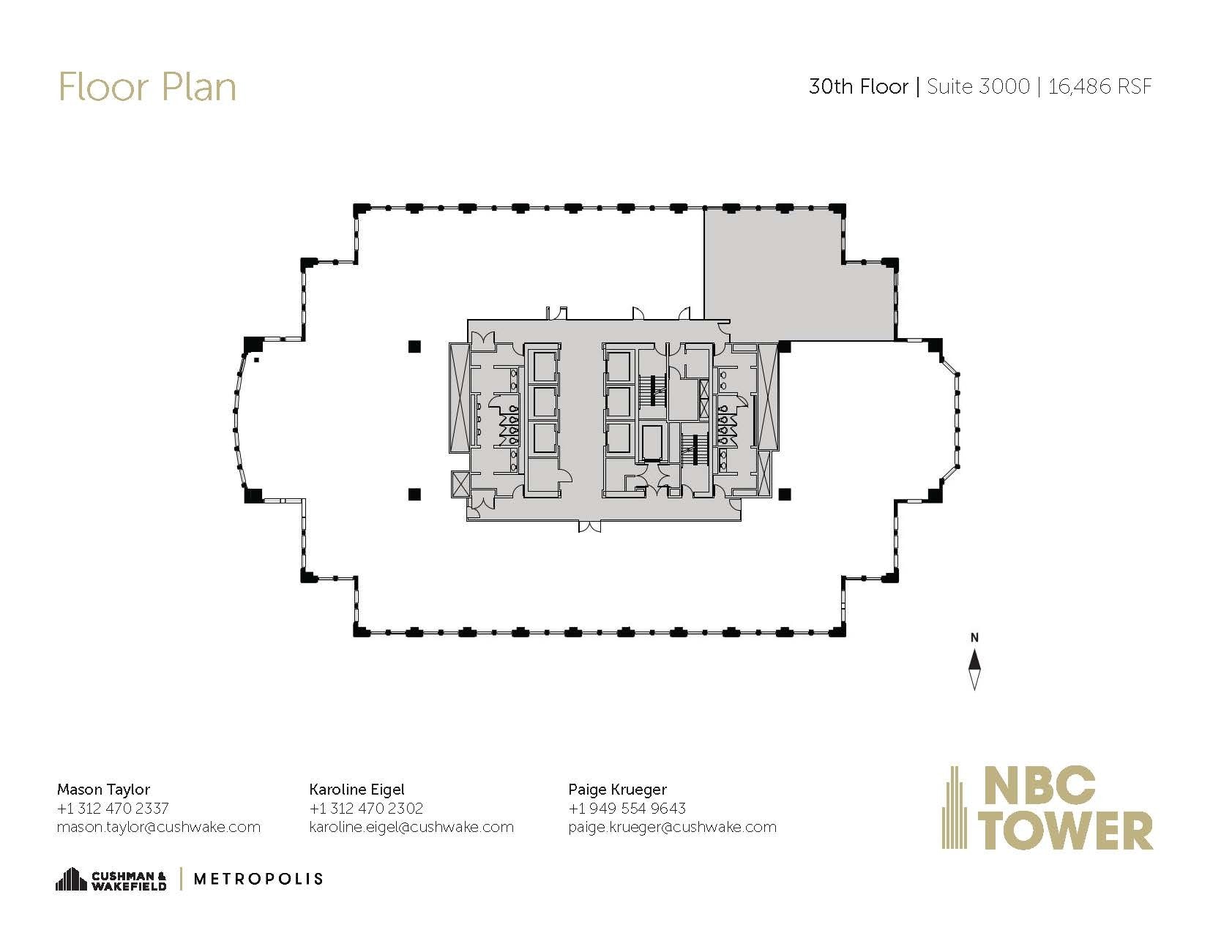 455 N Cityfront Plaza Dr, Chicago, IL for lease Floor Plan- Image 1 of 7