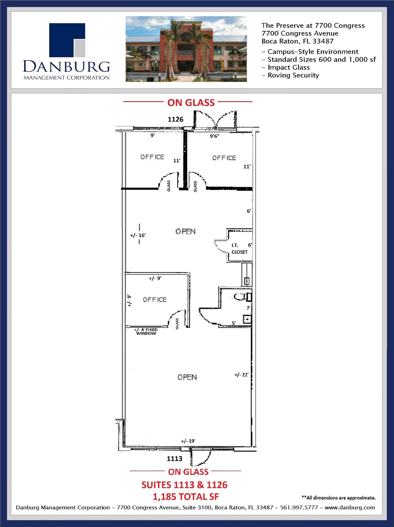 7700 Congress Ave, Boca Raton, FL for lease Floor Plan- Image 1 of 1