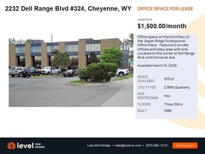 2232 Dell Range Blvd, Cheyenne, WY for lease Building Photo- Image 1 of 2