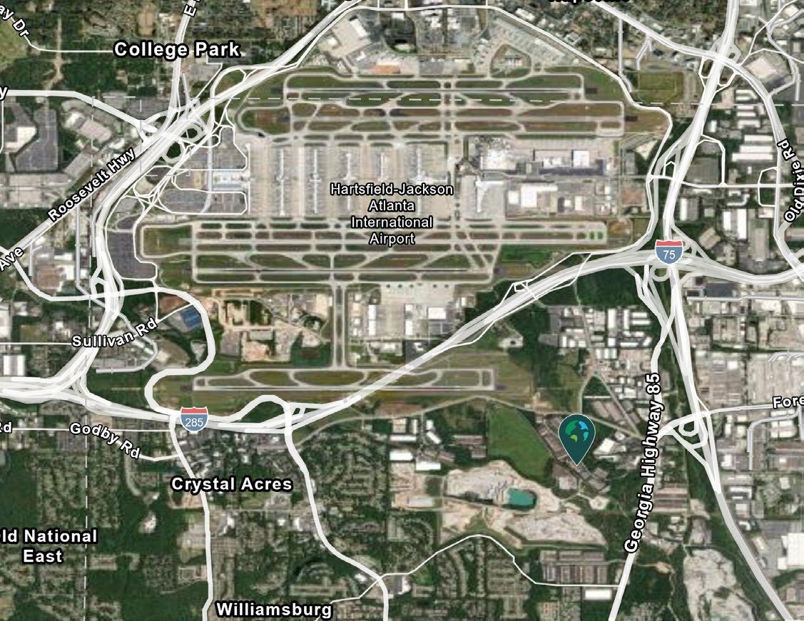 560 Atlanta S Pky, College Park, GA à louer Carte- Image 1 de 3