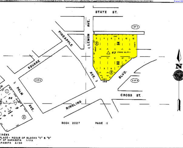 1515 Ringling Blvd, Sarasota, FL for lease - Plat Map - Image 2 of 38