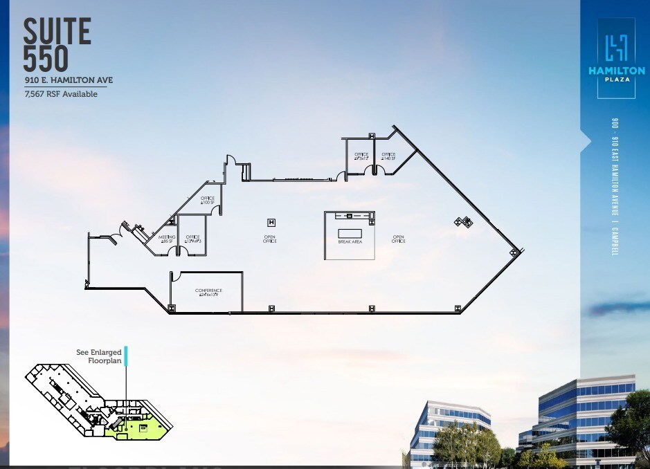 900 E Hamilton Ave, Campbell, CA for lease Floor Plan- Image 1 of 1