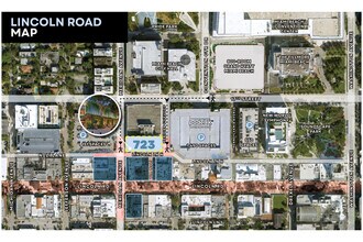 723 N Lincoln Ln, Miami Beach, FL - Aérien Vue de la carte - Image1