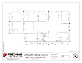 24901 Northwestern Hwy, Southfield, MI for lease Floor Plan- Image 1 of 1