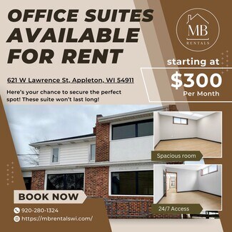 Plus de détails pour 621 W Lawrence St, Appleton, WI - Bureau à louer