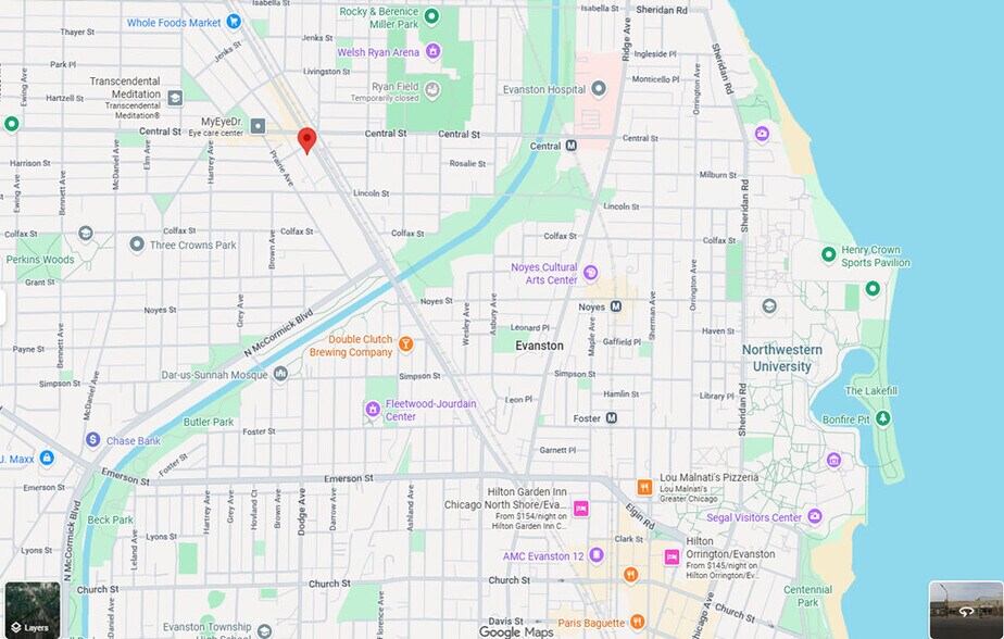 2538 Green Bay Rd, Evanston, IL à vendre - Aérien - Image 3 de 3