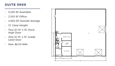 5901-5909 Tension Dr, Fort Worth, TX à louer Plan d  tage- Image 1 de 1