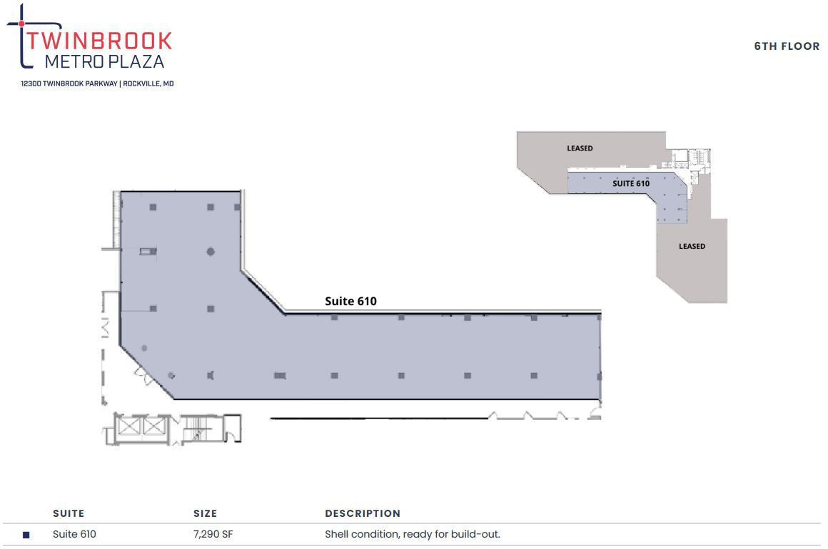 12300 Twinbrook Pky, Rockville, MD for lease Floor Plan- Image 1 of 1
