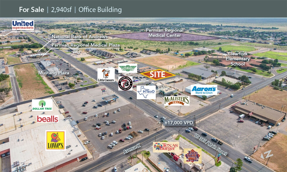 103 NE Avenue L, Andrews, TX for sale - Aerial - Image 2 of 10