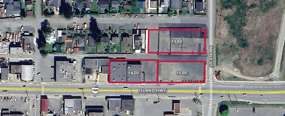 1500 & 1620 Island Highway portefeuille de 2 propriétés à vendre sur LoopNet.ca Aérien- Image 1 de 2