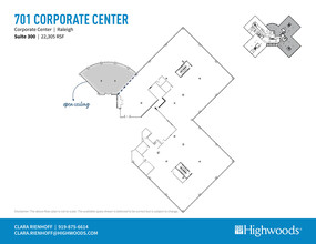 701 Corporate Center Dr, Raleigh, NC à louer Plan d’étage- Image 2 de 2