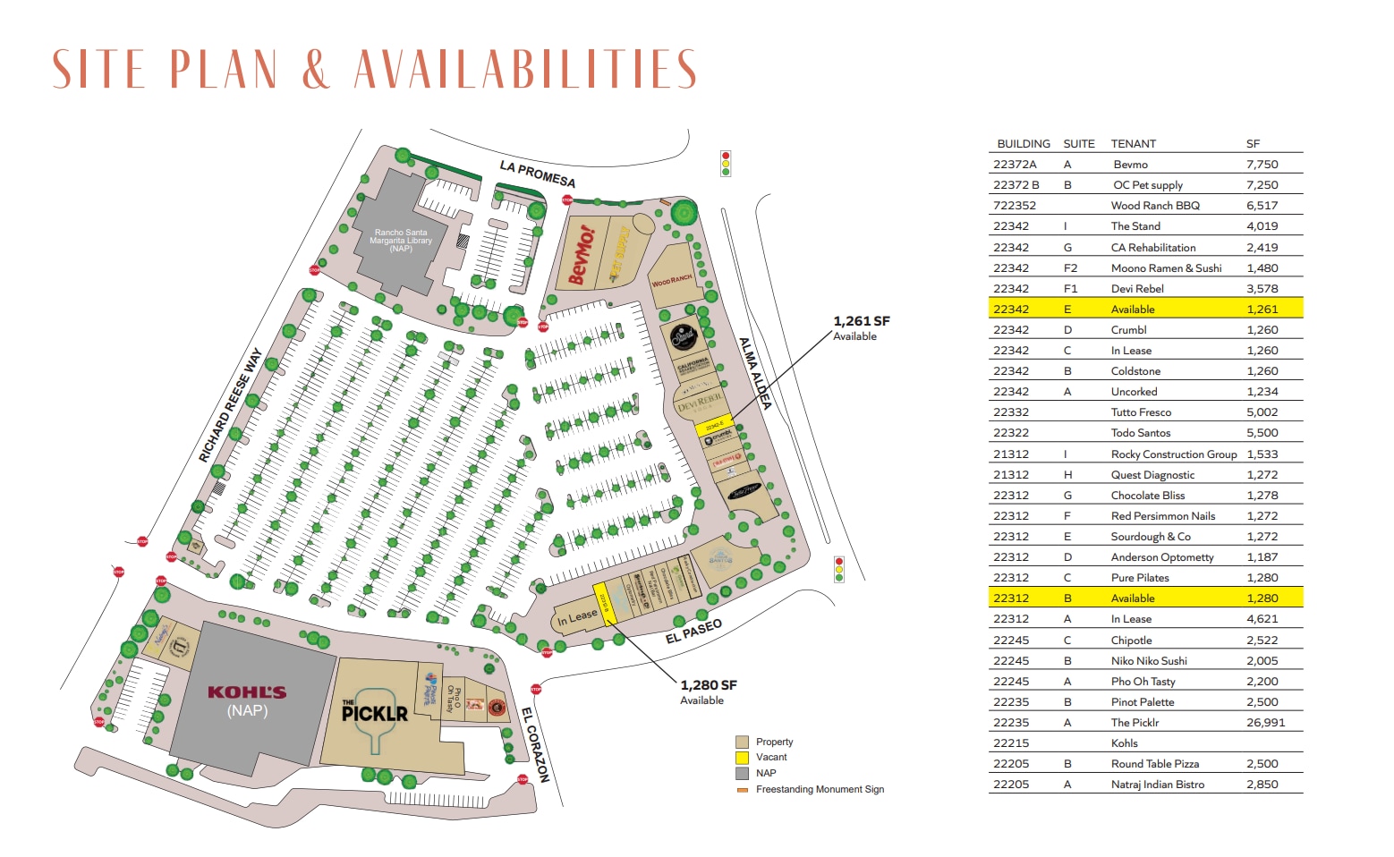 22205-22372 El Paseo, Rancho Santa Margarita, CA for lease Interior Photo- Image 1 of 1