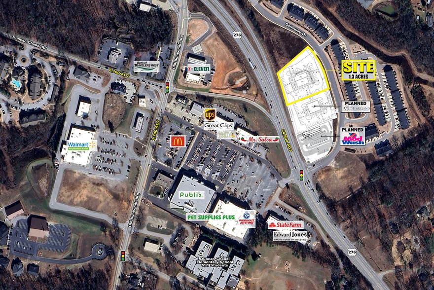 340 Galloway Dr, Greenville, SC for sale - Aerial - Image 2 of 4