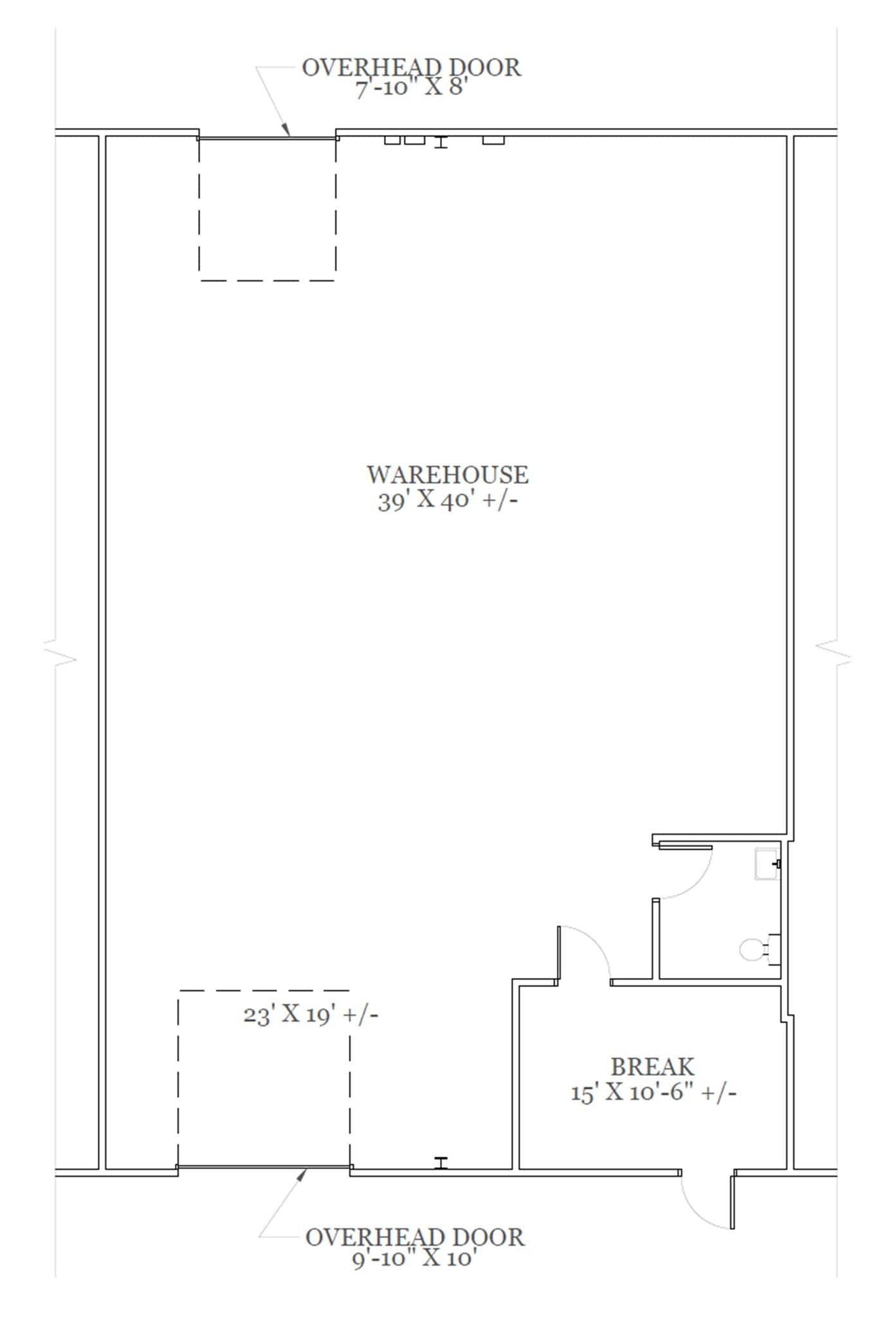 2402-2404 Blue Smoke Ct, Fort Worth, TX for lease Floor Plan- Image 1 of 1