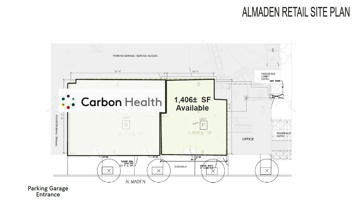 28 N Almaden Ave, San Jose, CA à louer Plan de site- Image 1 de 1