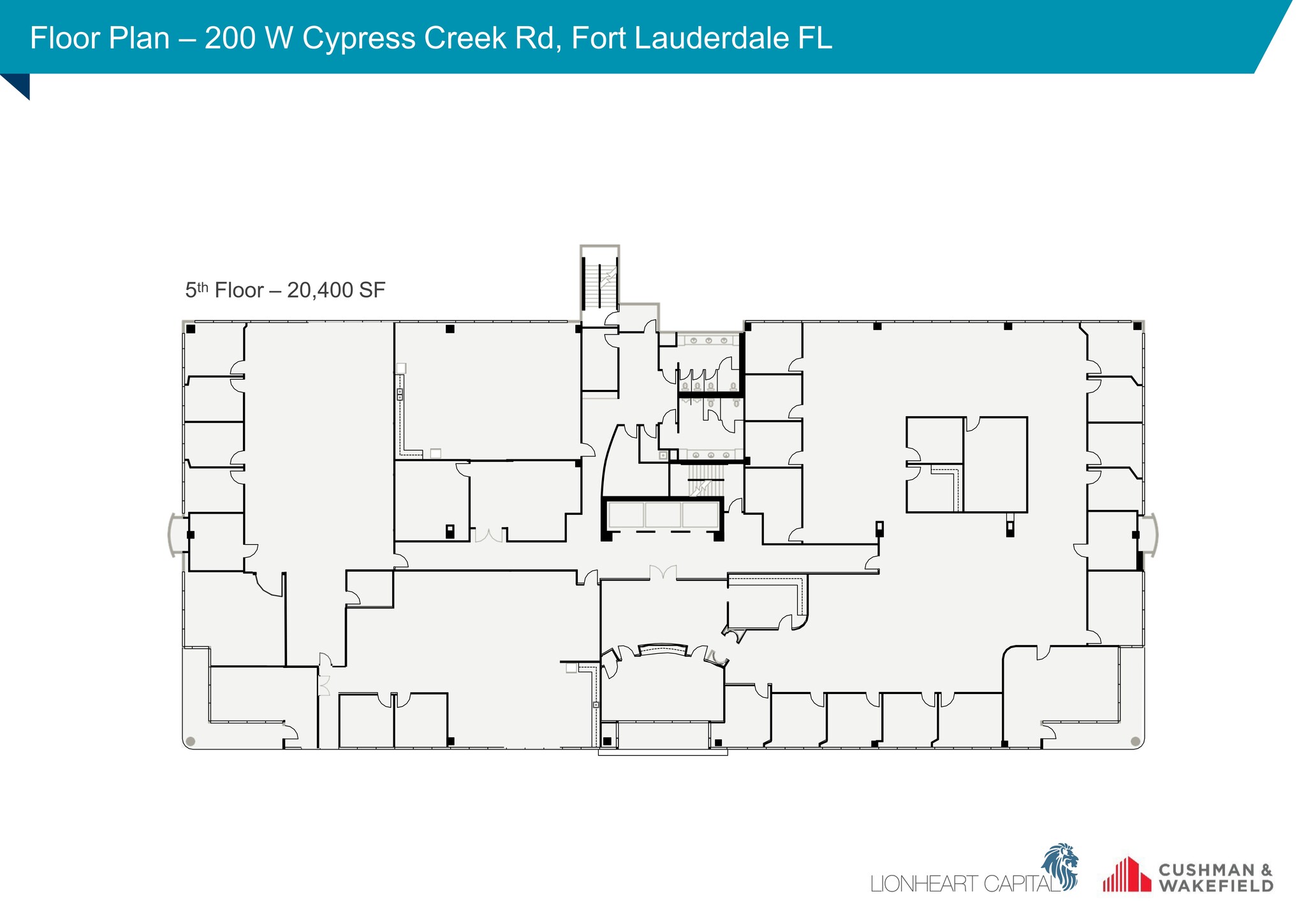 200 W Cypress Creek Rd, Fort Lauderdale, FL à louer Plan de site- Image 1 de 2