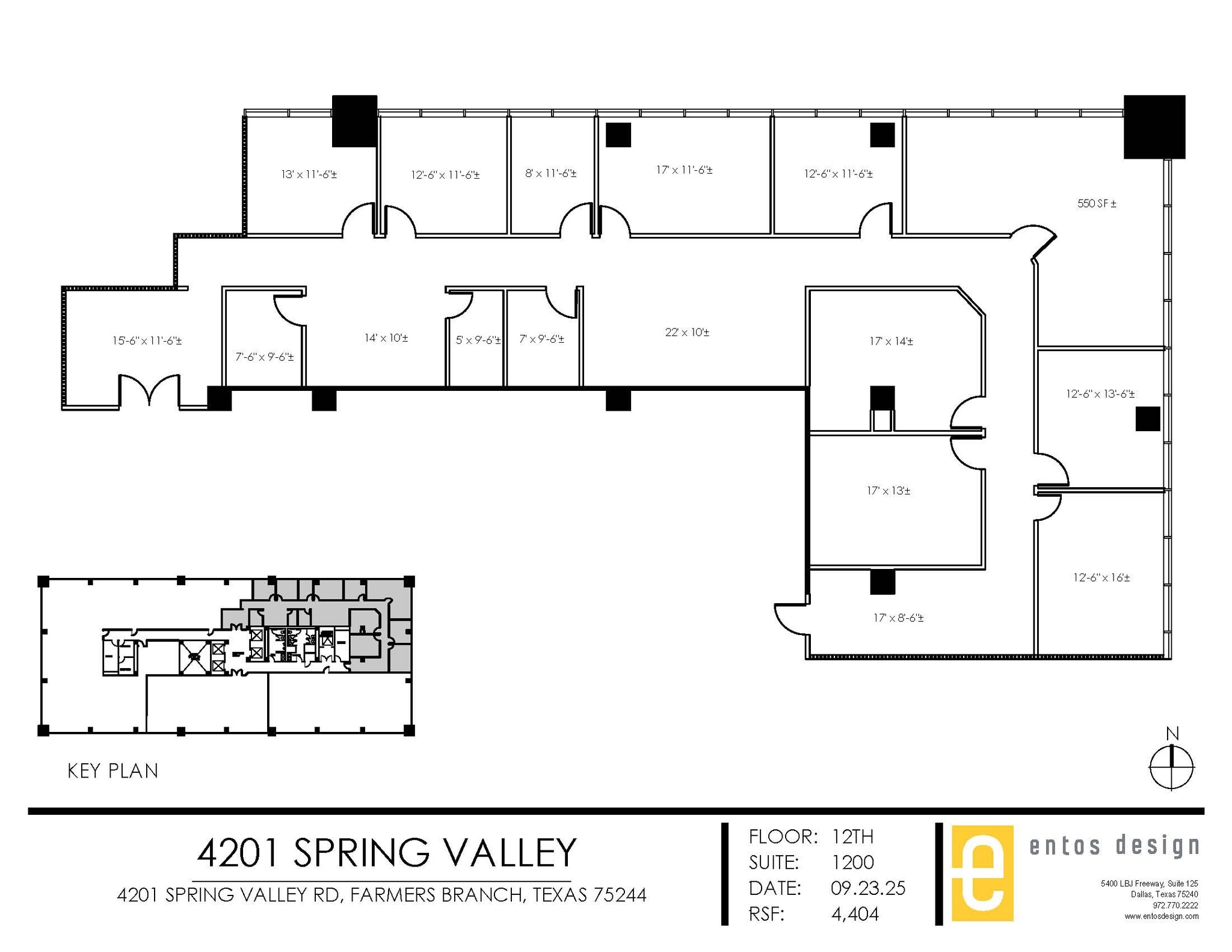 4201 Spring Valley Rd, Dallas, TX à louer Plan de site- Image 1 de 3