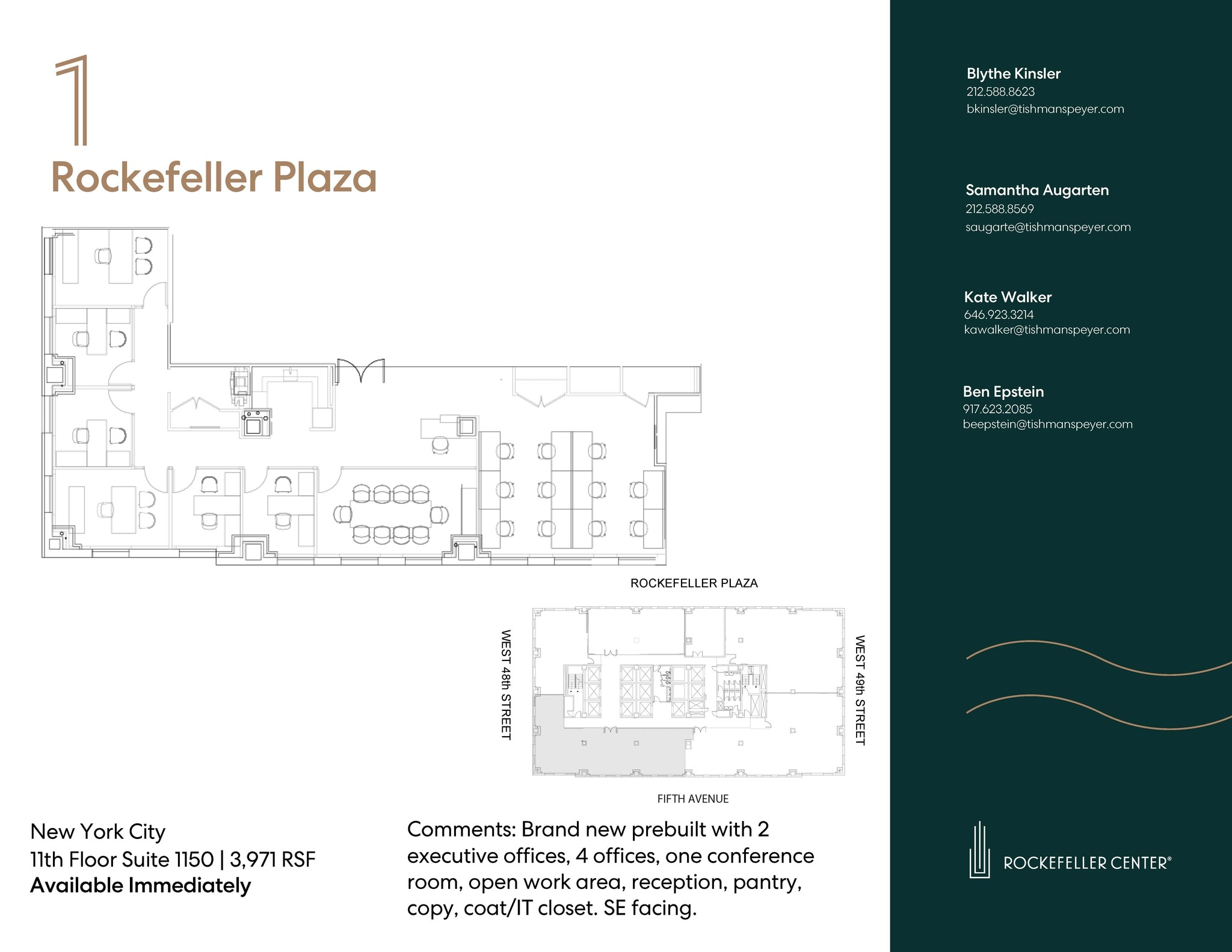 1 Rockefeller Plaza, New York, NY for lease Floor Plan- Image 1 of 10