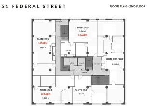51 Federal St, San Francisco, CA à louer Plan d’étage- Image 1 de 1