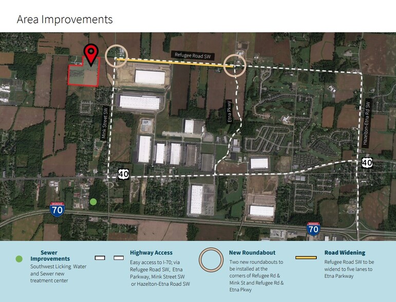 13101 Refugee Rd SW, Etna, OH à vendre - Aérien - Image 2 de 2