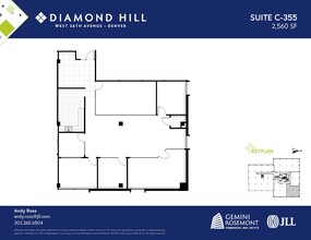 2490 W 26th Ave, Denver, CO à louer Plan d’étage- Image 1 de 2