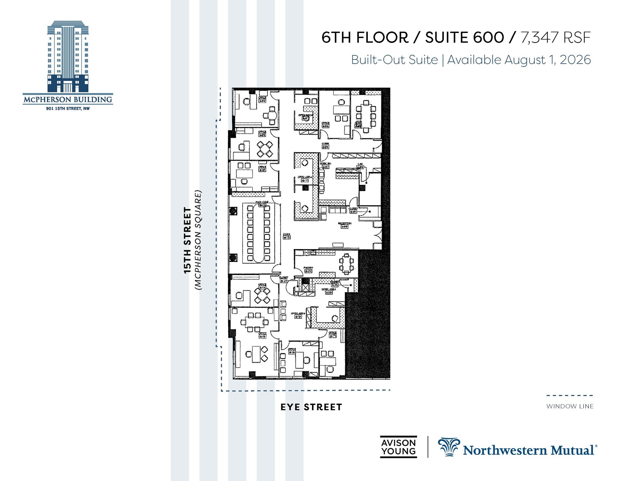 901 15th St NW, Washington, DC à louer Plan d’étage- Image 1 de 1
