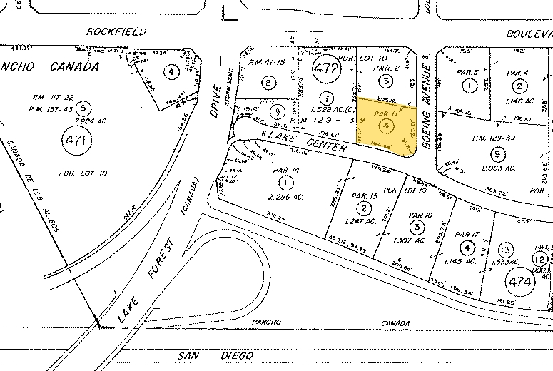 23072 Lake Center Dr, Lake Forest, CA for sale - Plat Map - Image 1 of 1