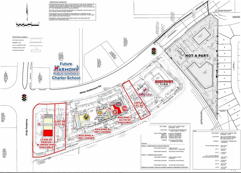 SEC of Academy Blvd & White Settlement Rd, Fort Worth, TX for sale - Site Plan - Image 3 of 3