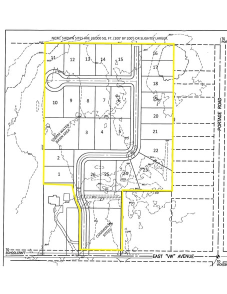 1285 E Vw Ave, Vicksburg, MI à vendre - Plan de site - Image 2 de 3