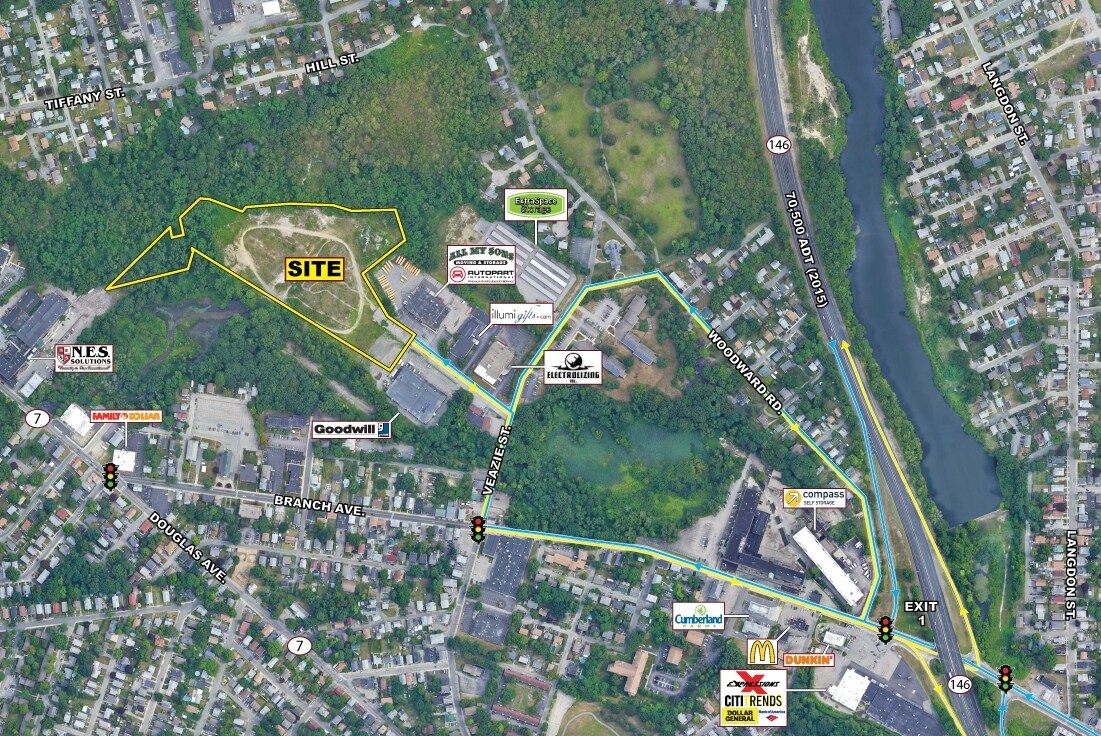 70 Houghton St, Providence, RI for lease Aerial- Image 1 of 4