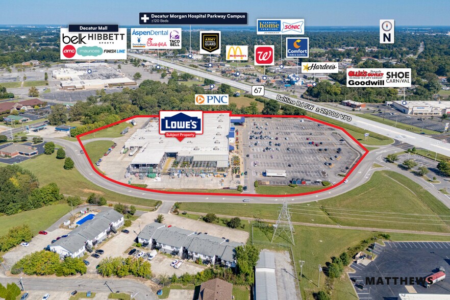 1641 Beltline Rd SW, Decatur, AL à vendre - Photo du bâtiment - Image 2 de 3