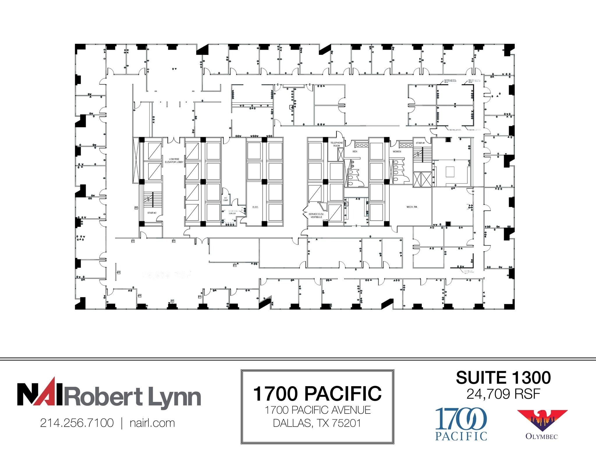 1700 Pacific Ave, Dallas, TX à louer Plan d’étage- Image 1 de 1