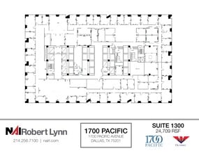 1700 Pacific Ave, Dallas, TX à louer Plan d’étage- Image 1 de 1