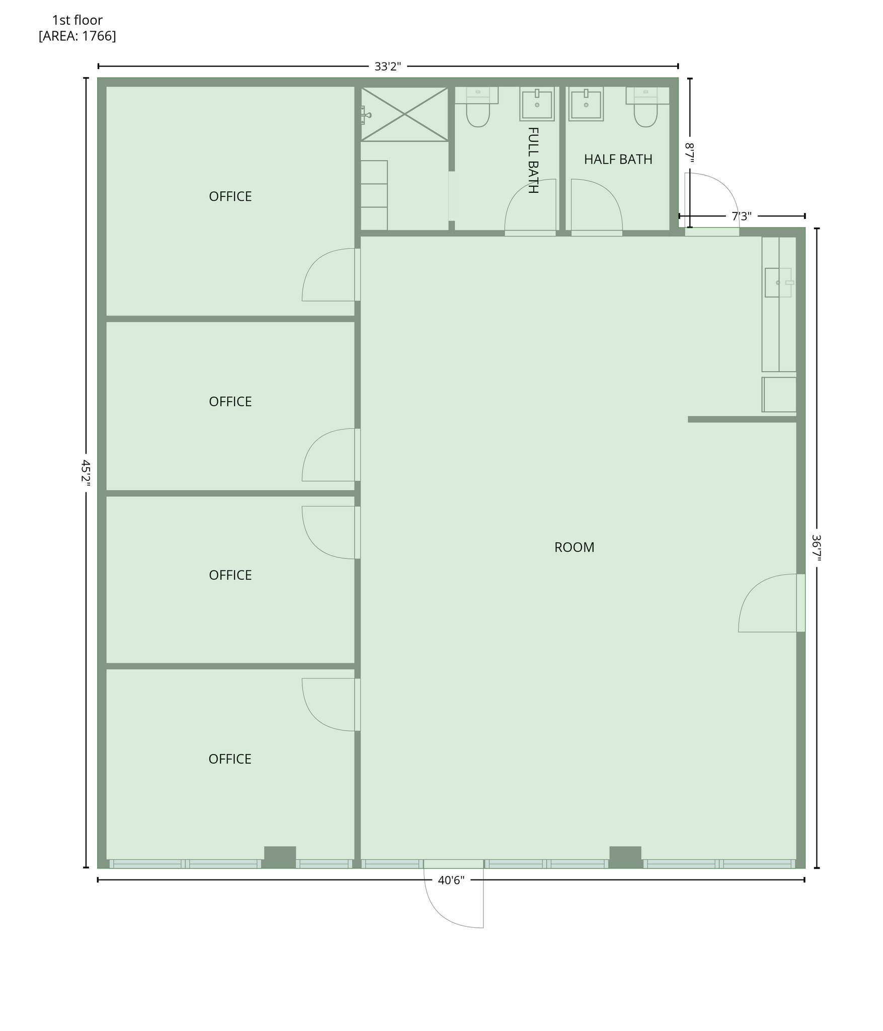 136 Corporate Park Dr, Mooresville, NC for lease Floor Plan- Image 1 of 4