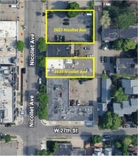 2627 Nicollet Ave, Minneapolis, MN - AÉRIEN  Vue de la carte