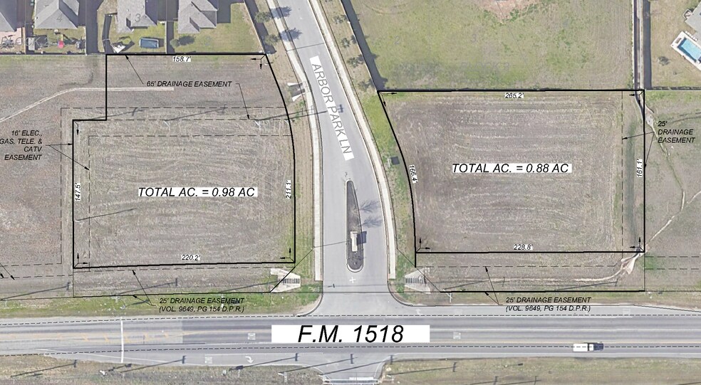 FM 1518, Schertz, TX à vendre - Aérien - Image 2 de 4