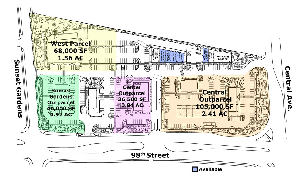 Southwest Corner of Central Avenue & 98th Street, Albuquerque, NM à louer - Plan de site - Image 3 de 5