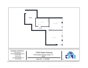 17440 N Dallas Pky, Dallas, TX for lease Floor Plan- Image 1 of 5