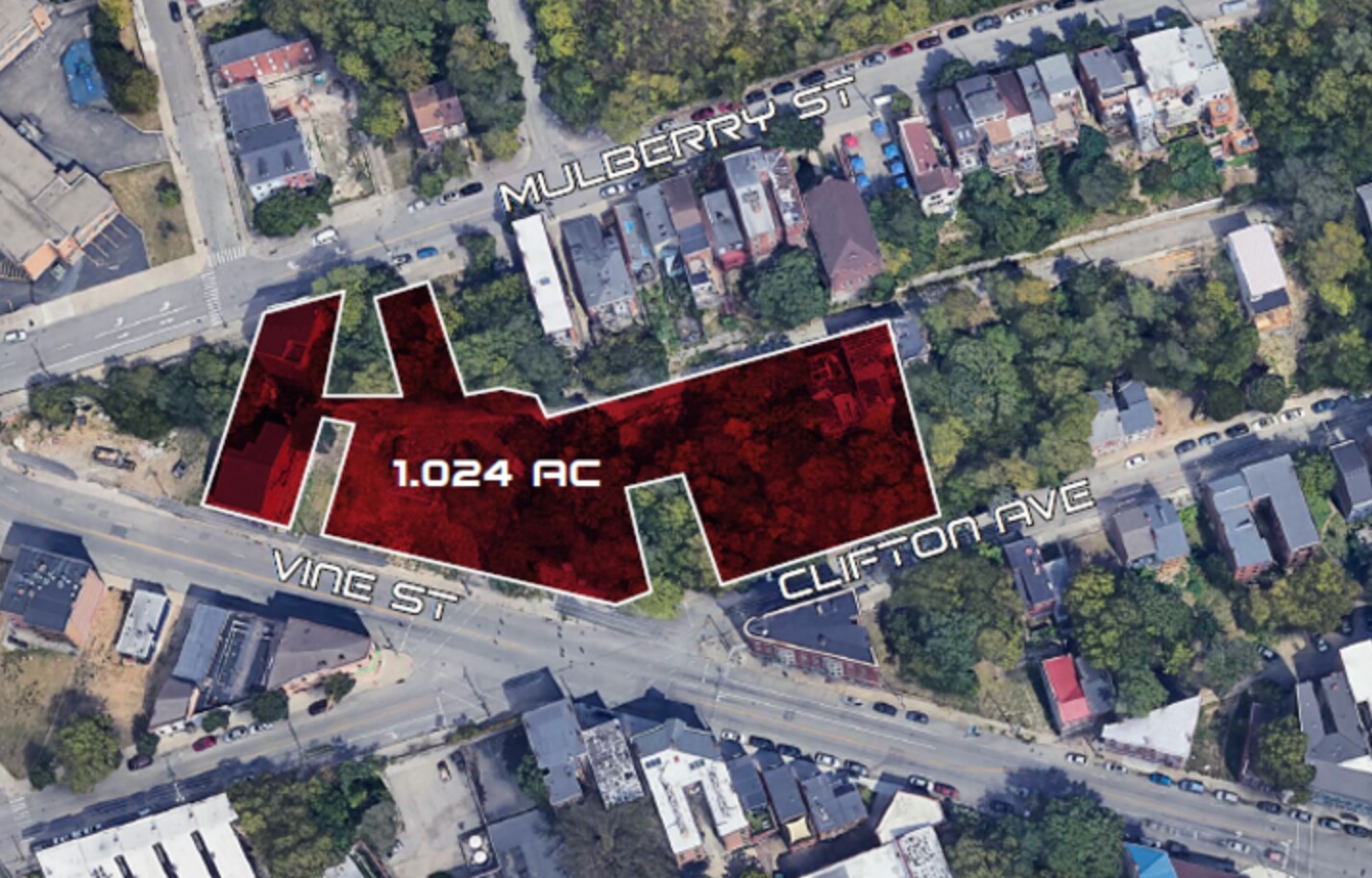 Vine St, Mulberry St, Clifton Ave, Peete St, Cincinnati, OH à vendre Photo principale- Image 1 de 2