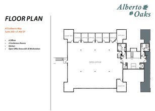 475 Alberto Way, Los Gatos, CA for lease Floor Plan- Image 1 of 1