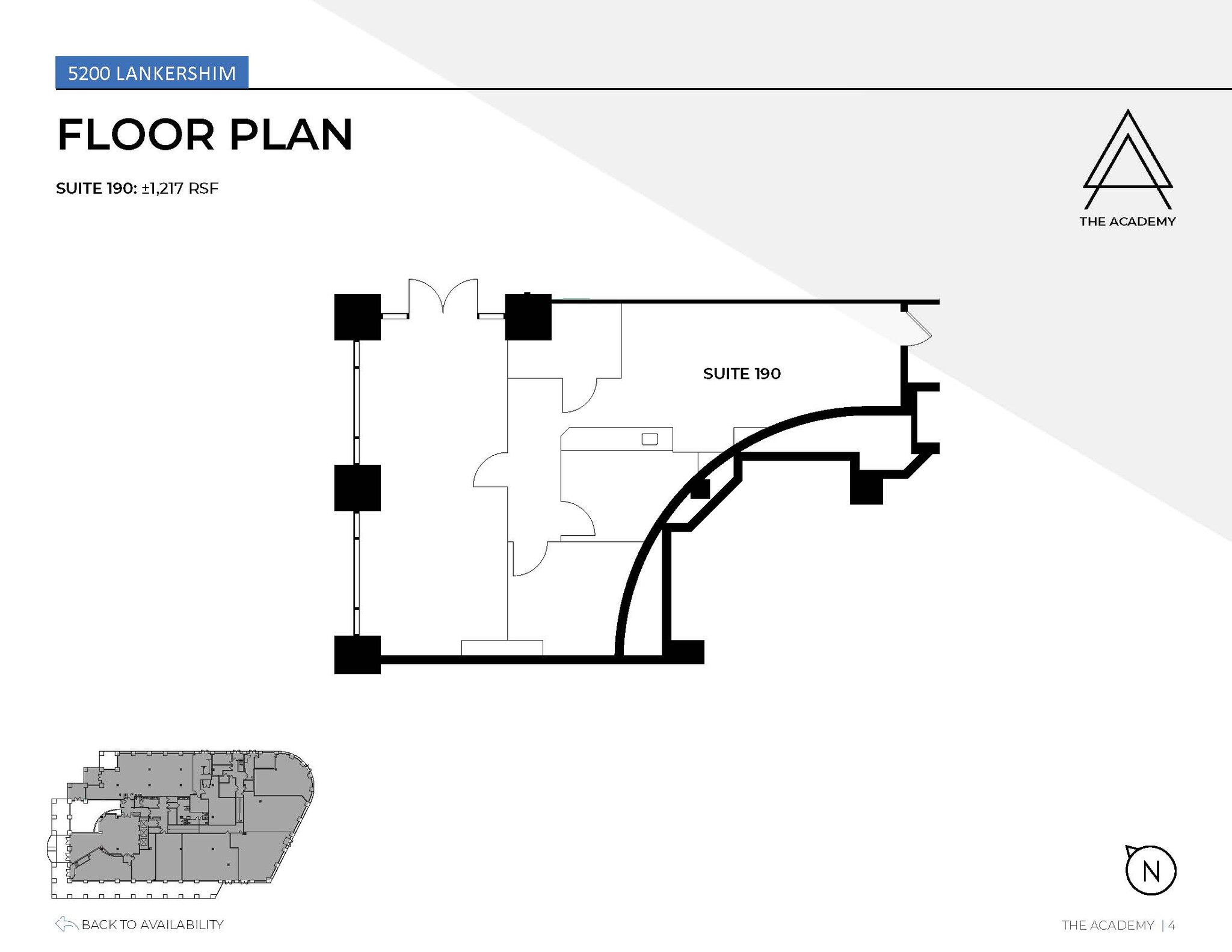 5200 Lankershim Blvd, North Hollywood, CA à louer Plan d’étage- Image 1 de 1