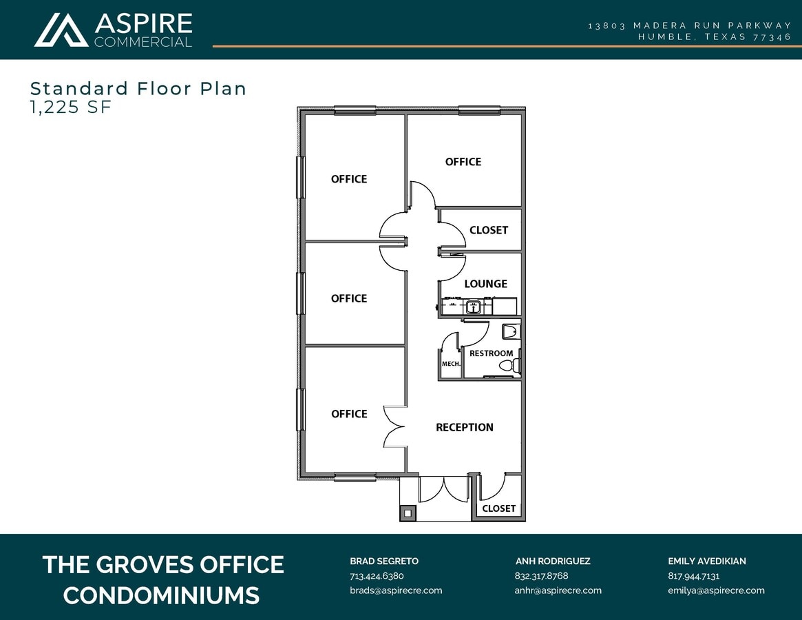 13803 Madera Run, Humble, TX 77346 - Unit 505 -  - Floor Plan - Image 1 of 8