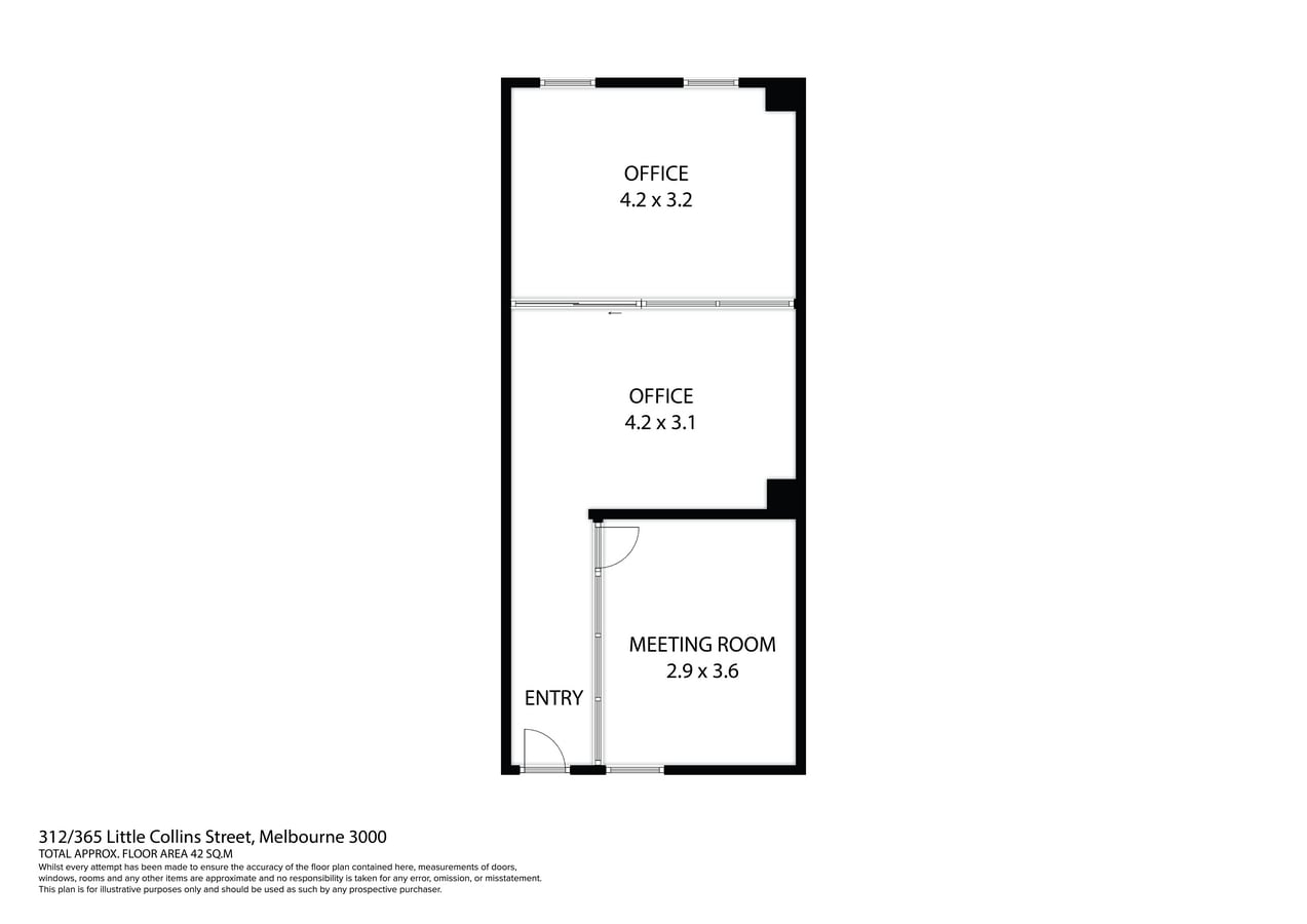 365 Little Collins St, Melbourne, VIC 3000 - Unit 312 - - Floor Plan - Image 1 of 6