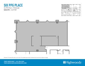 1 PPG Pl, Pittsburgh, PA à louer Plan de site- Image 1 de 1