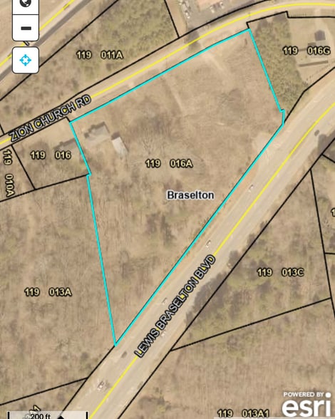 000 Hwy 124 & Zion Church Rd, Braselton, GA for sale - Plat Map - Image 2 of 2