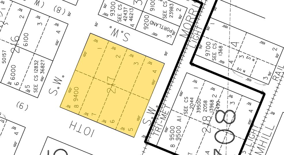 600 SW 10th Ave, Portland, OR for lease - Plat Map - Image 2 of 14